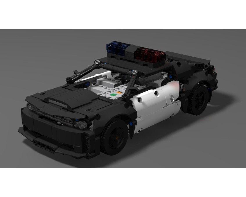 MOC 38140 Dodge Challenger SRT/Demon/Hellcat - Policecar