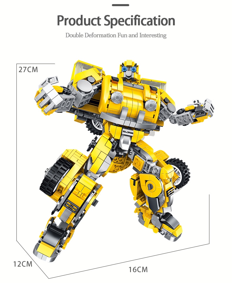 PANLOSBRICK 621019 Robot 8in1 Transformers Bumblebee