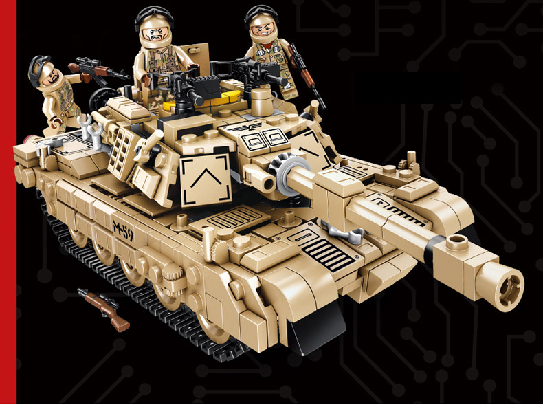 PANLOSBRICK 621020 Super Deformation：M1A2 Main Battle Tank