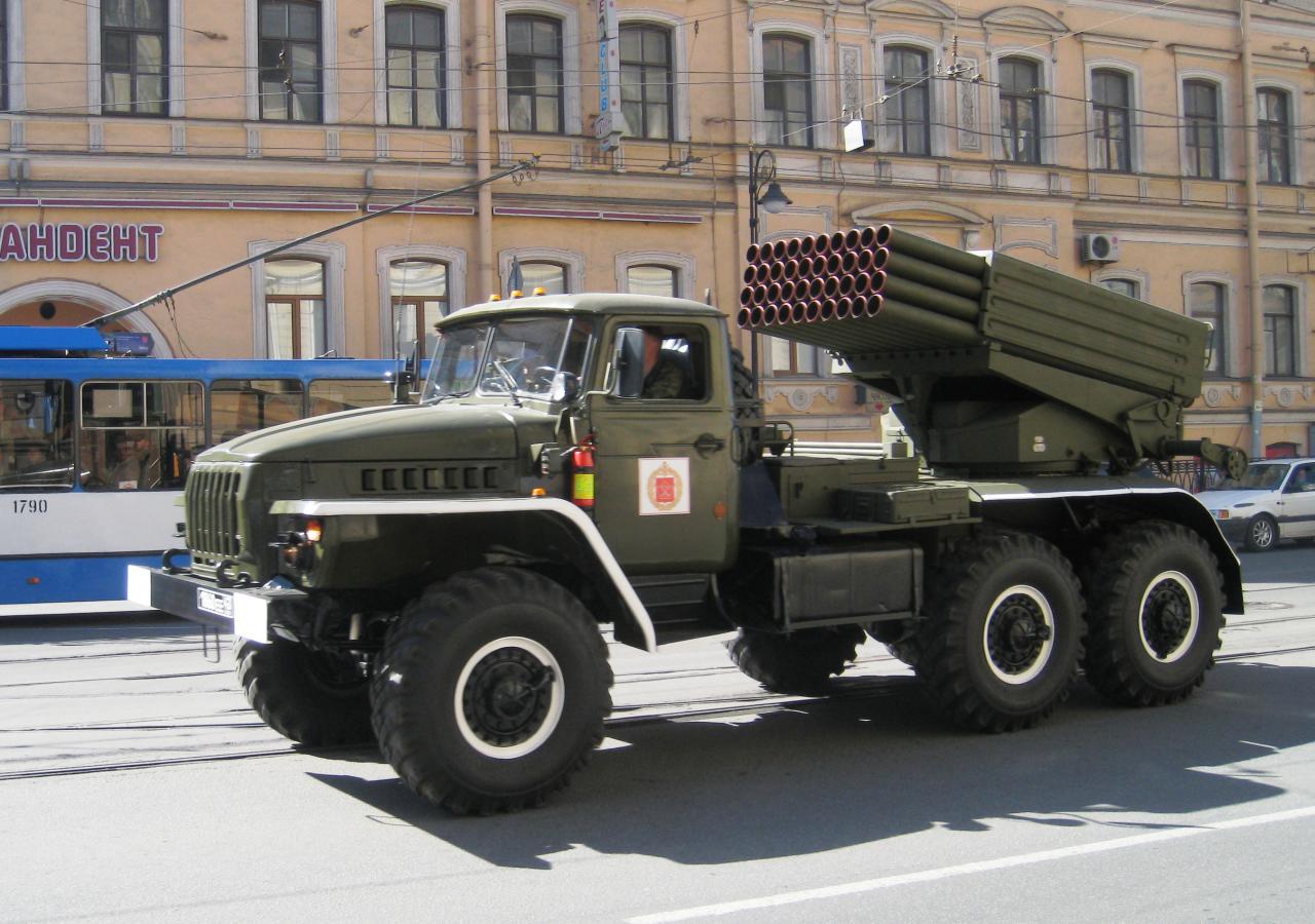MILITARY MOC 2158 6x6 Truck-Rocket Launcher BM-21 by LForces