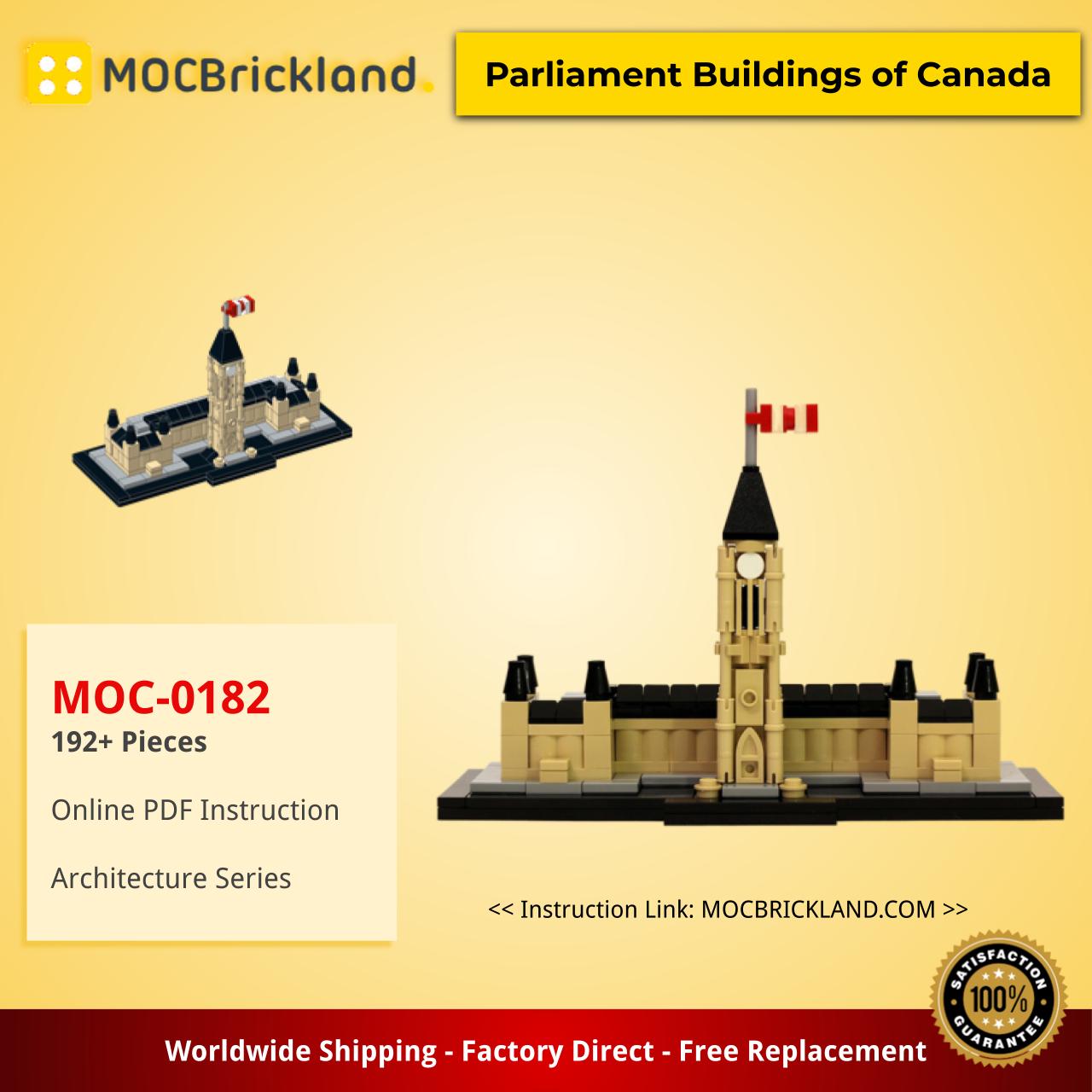 Architecture MOC-0182 Parliament Buildings of Canada by JKBrickworks MOCBRICKLAND