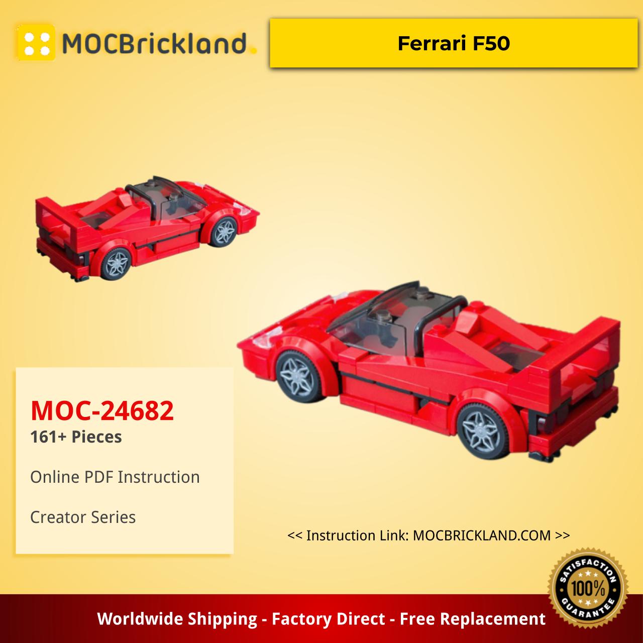 Creator MOC-24682 Ferrari F50 by jerrybuildsbricks MOCBRICKLAND
