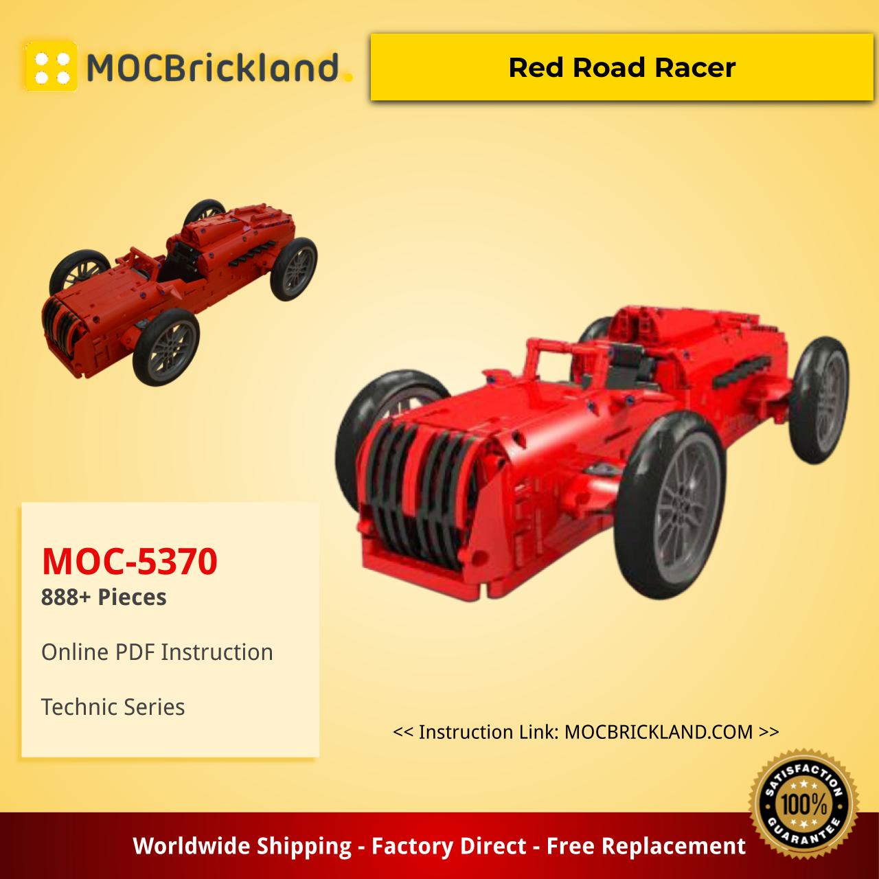 Technic MOC-5370 Red Road Racer by technicbasics MOCBRICKLAND