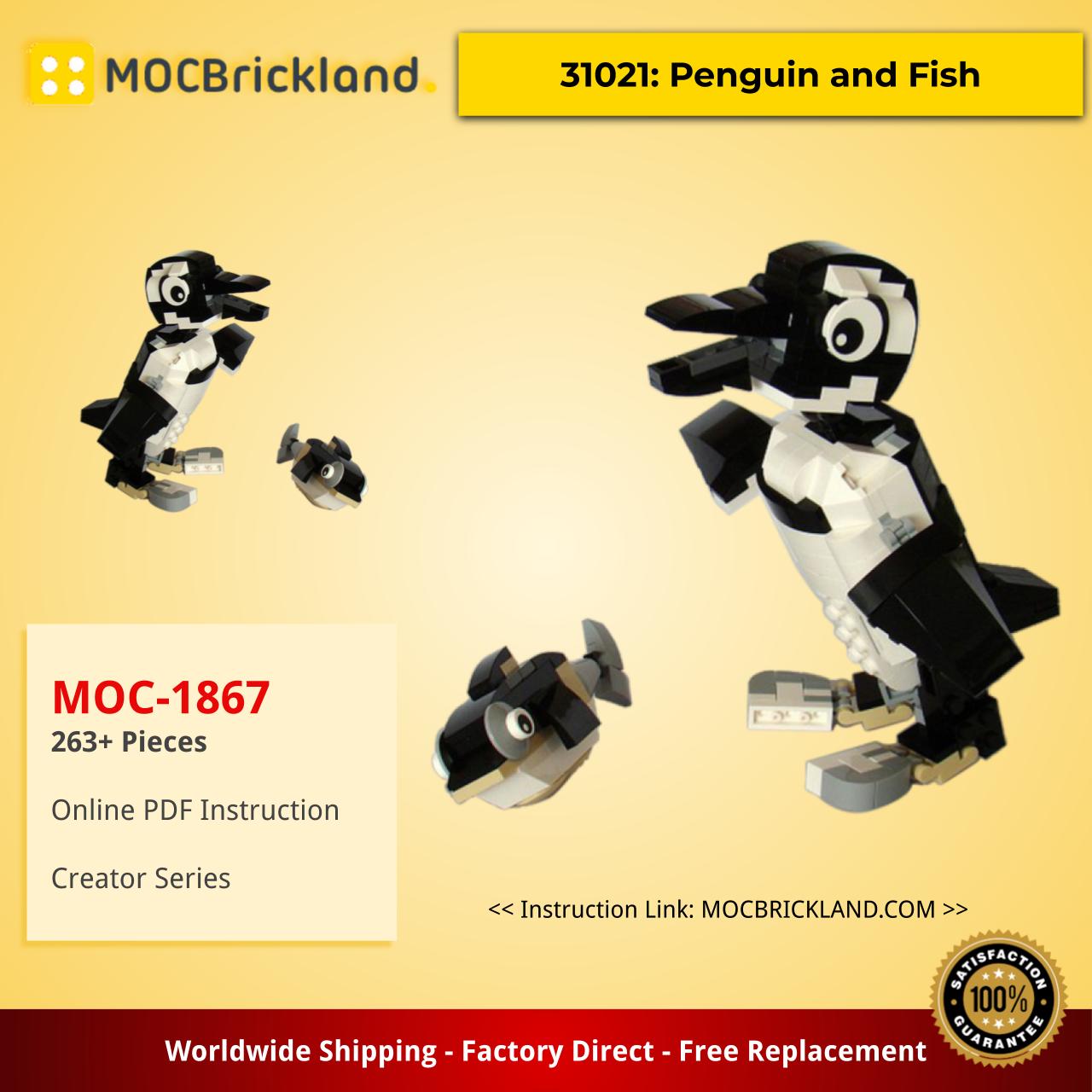 Creator MOC-1867 31021: Penguin and Fish by Tomik MOCBRICKLAND