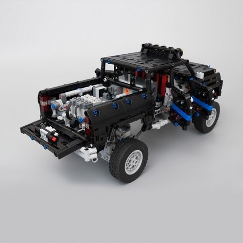 MOC-16304 Technic Dual-Driveshaft Pickup by KevinMoo