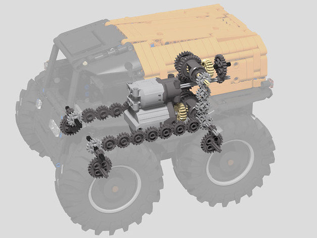 MOC 10677 Technic SHERP ATV by KevinMoo