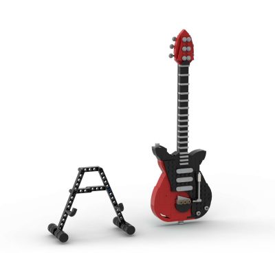 CREATOR MOC 62847 Guitar Red Special and Display Stand MOCBRICKLAND 3