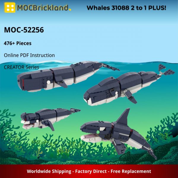 MOC 52256 Whales 31088 2 to 1 PLUS 2