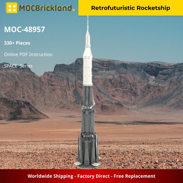 MOCBRICKLAND MOC 37172 Soviet N1 Moon Rocket 2