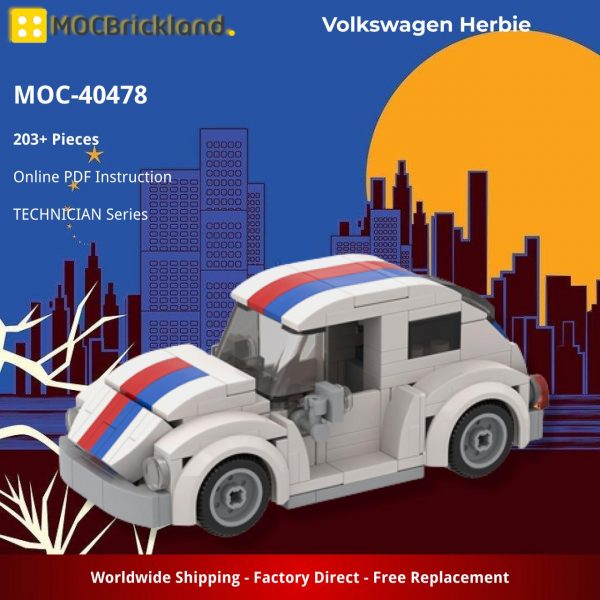 MOCBRICKLAND MOC 40478 Volkswagen Herbie 2