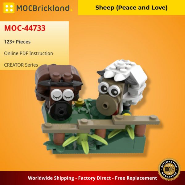 MOCBRICKLAND MOC 44733 Sheep Peace and Love 2