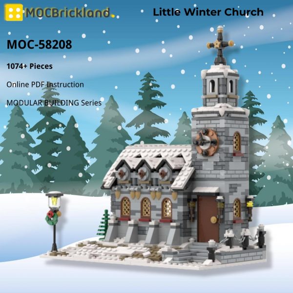 MOCBRICKLAND MOC 58208 Little Winter Church 2