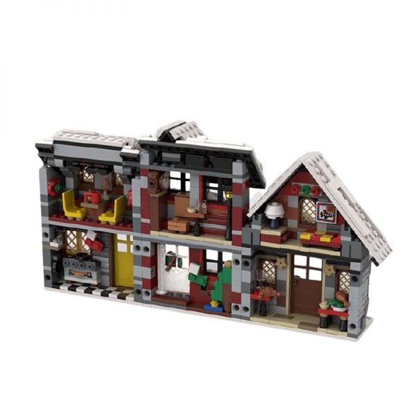MOCBRICKLAND MOC 58700 Three Little Winter Houses 1