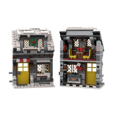 MOCBRICKLAND MOC 58700 Three Little Winter Houses 4
