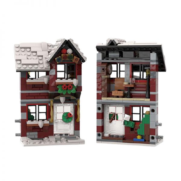 MOCBRICKLAND MOC 58700 Three Little Winter Houses 5