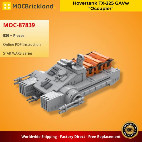 MOCBRICKLAND MOC 87839 Hovertank TX 225 GAVw Occupier 2