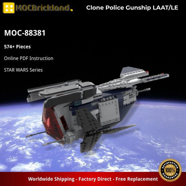 MOCBRICKLAND MOC 88381 Clone Police Gunship LAATLE 2