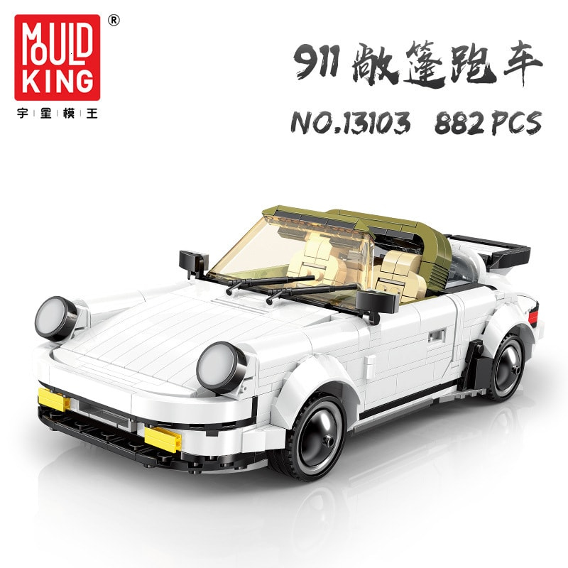TECHNICIAN MOULD KING 13103 Vintage Classic Porsche 911 Targa Car