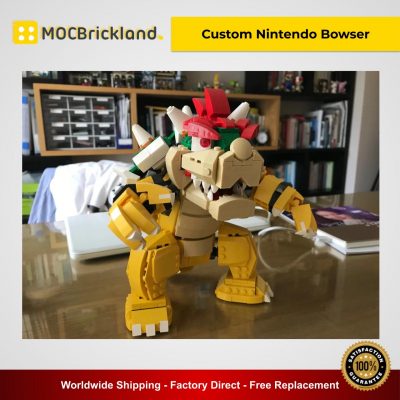 creator moc 12349 custom nintendo bowser by buildbetterbricks mocbrickland 7283
