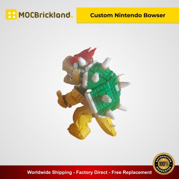 creator moc 12349 custom nintendo bowser by buildbetterbricks mocbrickland 7393
