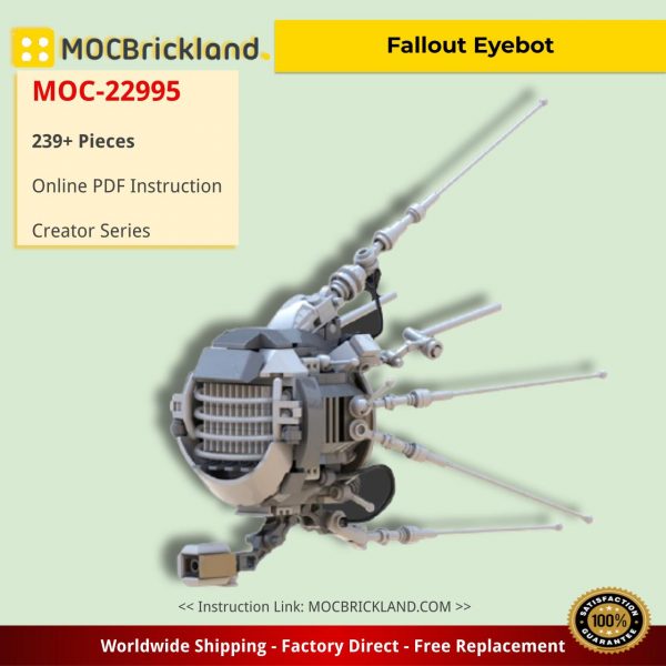 creator moc 22995 fallout eyebot by daarken mocbrickland 1907