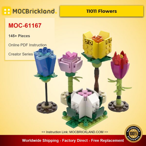 creator moc 61167 11011 flowers by theluckyone mocbrickland 6506