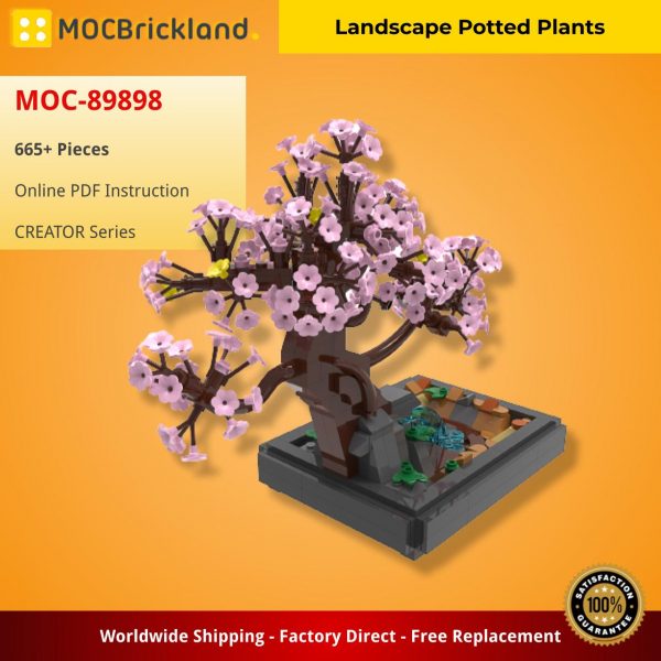 creator moc 89898 landscape potted plants mocbrickland 3389