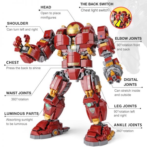 decool 7134 the hulkbuster ultron edition compatible 76105 07101 3379