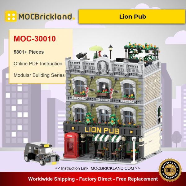 modular building moc 30010 lion pub by simon84 mocbrickland 3791