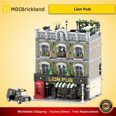 modular building moc 30010 lion pub by simon84 mocbrickland 8555