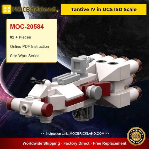 star wars moc 20584 tantive iv in ucs isd scale by robertbrick mocbrickland 1375