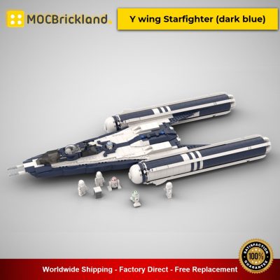 star wars moc 55778 y wing starfighter dark blue by starwarsfan66 mocbrickland 6119