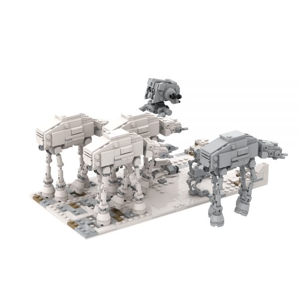 star wars moc 65500 battle of hoth attack by jellco mocbrickland 8165