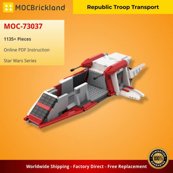star wars moc 73037 republic troop transport by thrawnsrevenge mocbrickland 7672