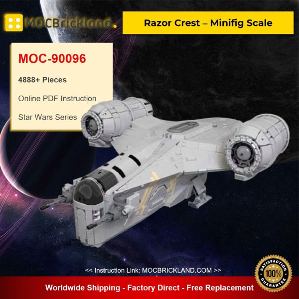 star wars moc 90096 razor crest minifig scale mocbrickland 2708
