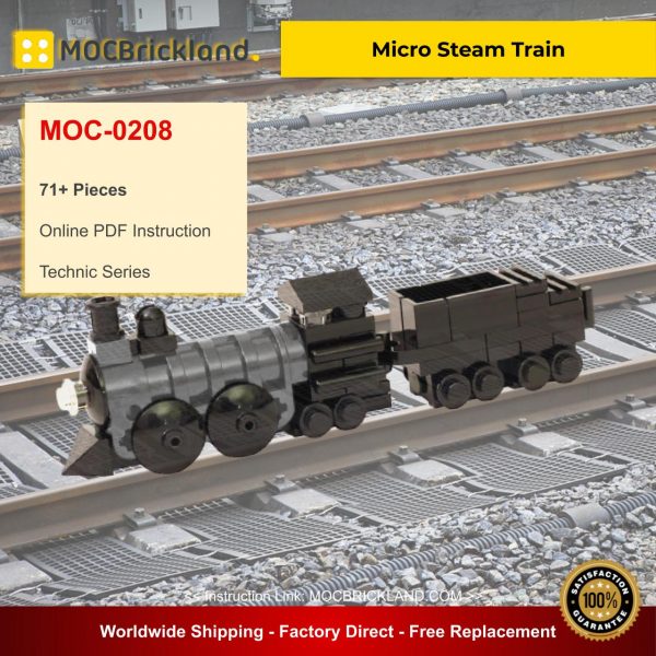 technic moc 0208 micro steam train by jkbrickworks mocbrickland 2166