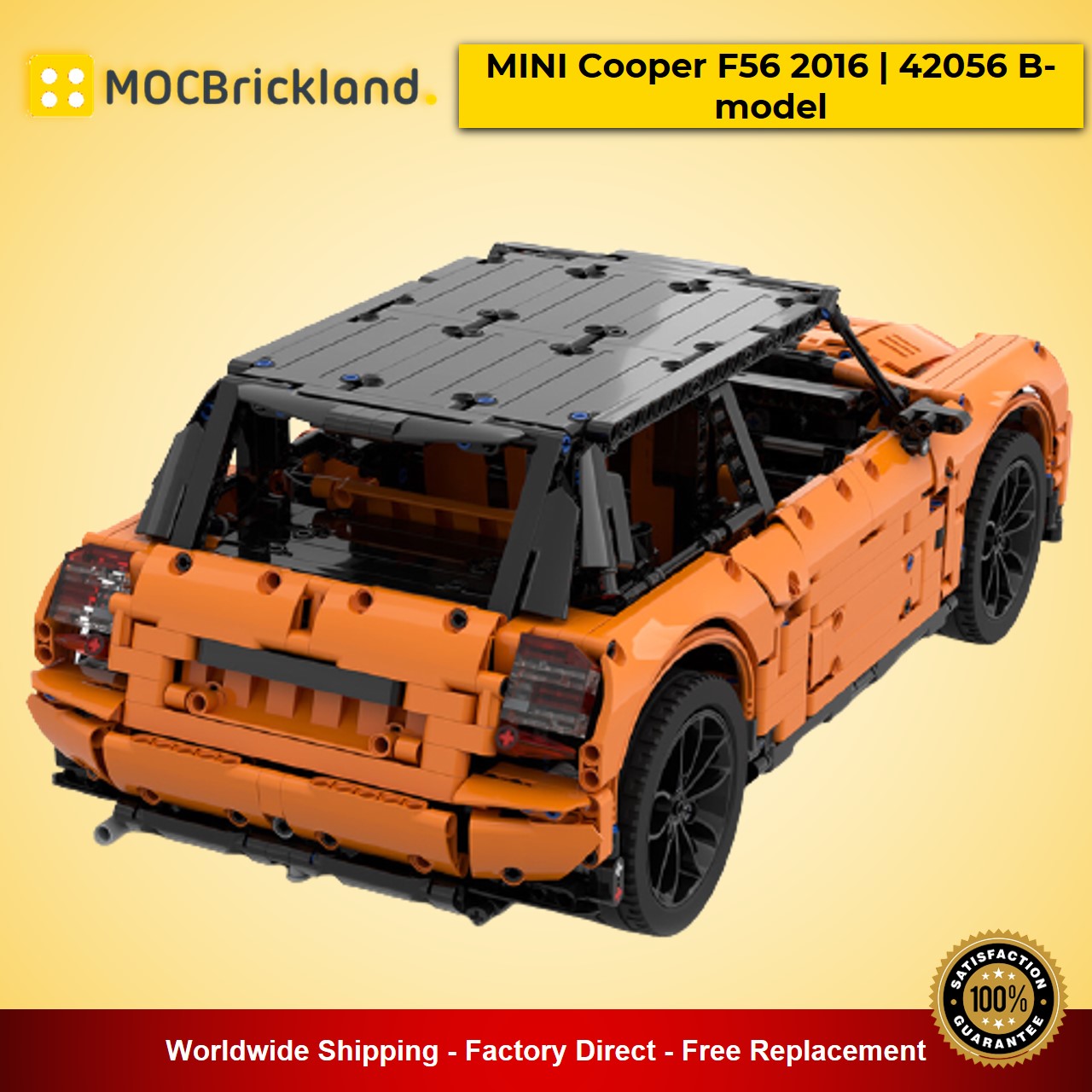 MOC Safety Mini Car F56 Sports Car Bricks Toys C020