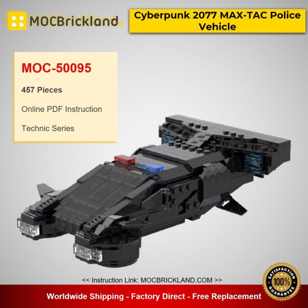 technic moc 50095 cyberpunk 2077 max tac police vehicle from 2013 teaser trailer by ycbricks mocbrickland 8885
