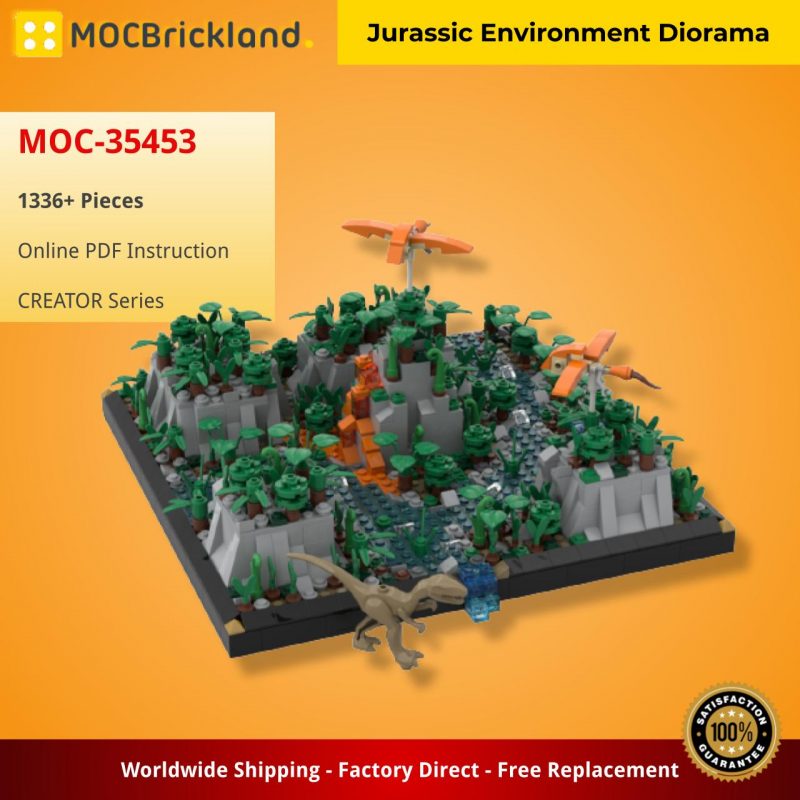 CREATOR MOC 35453 Jurassic Environment Diorama by gabizon MOCBRICKLAND 2 800x800 1