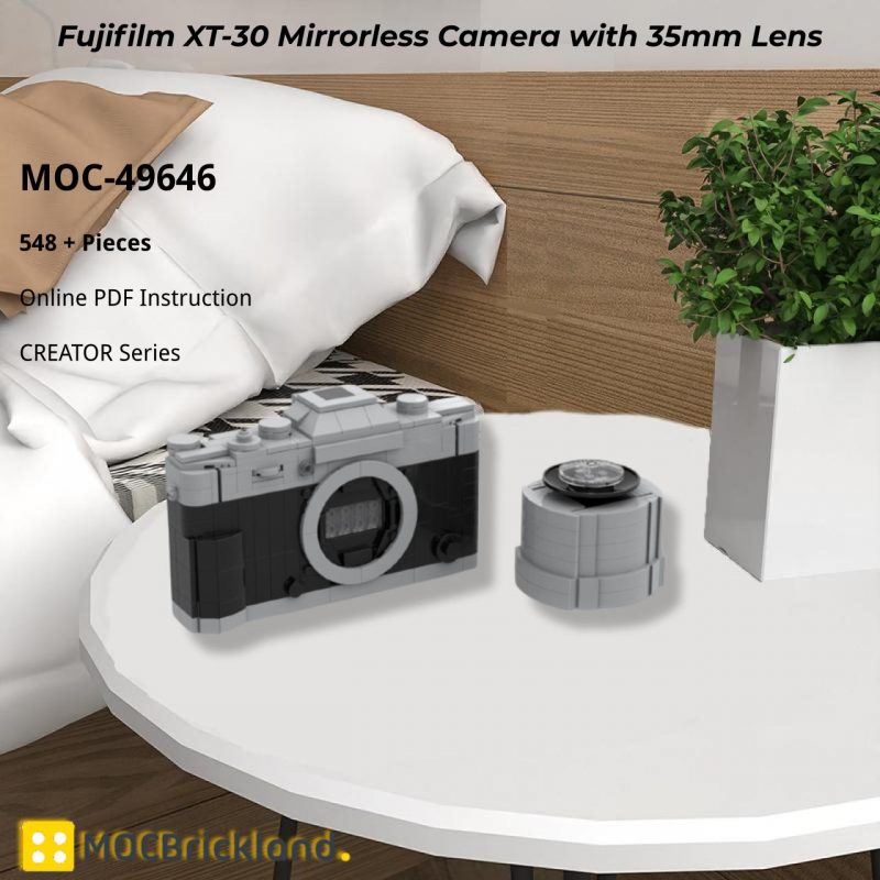 CREATOR MOC 49646 Fujifilm XT 30 Mirrorless Camera with 35mm Lens by YCBricks MOCBRICKLAND 2 800x800 1