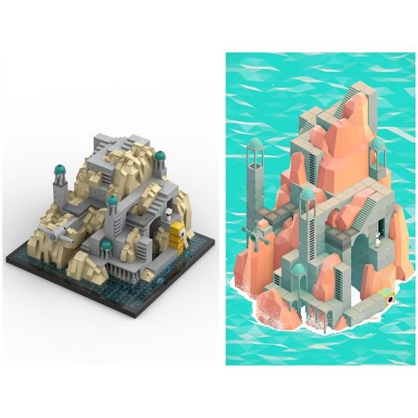 CREATOR MOC 50337 Monument Valley The Descent by YCBricks MOCBRICKLAND 3