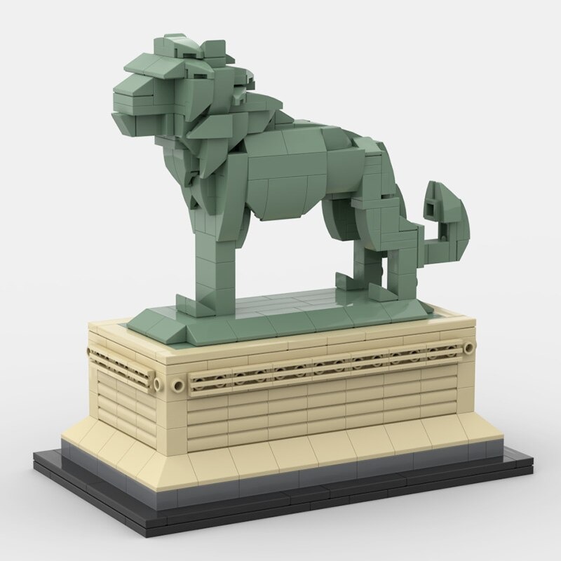 CREATOR MOC 53134 Art Institute Lion Chicago by bric.ole MOCBRICKLAND 1 1