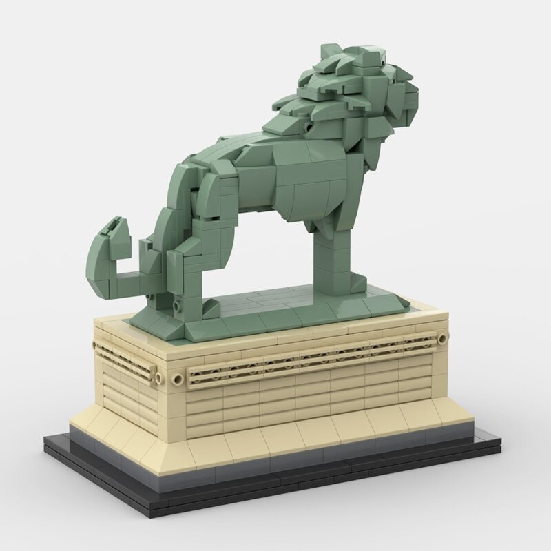 CREATOR MOC 53134 Art Institute Lion Chicago by bric.ole MOCBRICKLAND 3 1