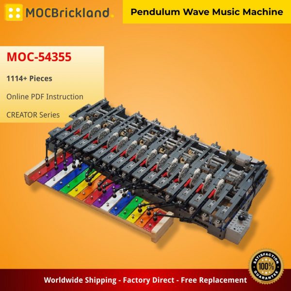 CREATOR MOC 54355 Pendulum Wave Music Machine MOCBRICKLAND 1
