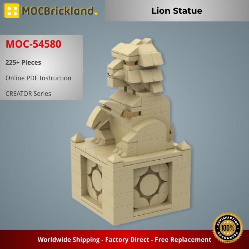 CREATOR MOC 54580 Lion Statue by gabizon MOCBRICKLAND 3 800x800 1