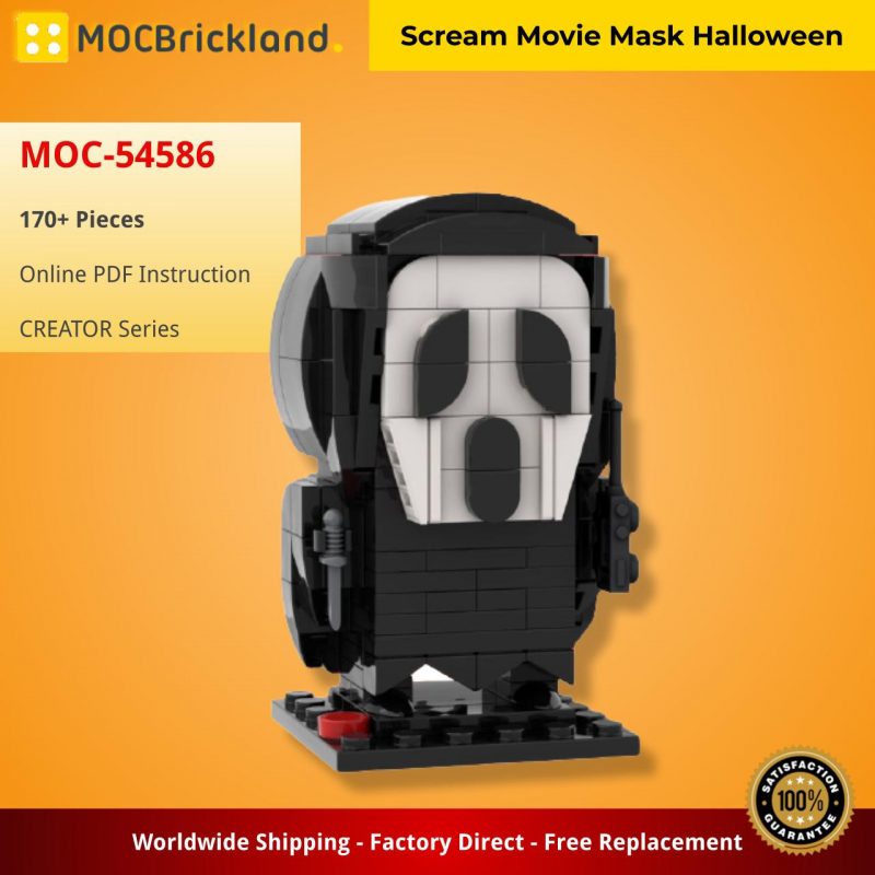 CREATOR MOC 54586 Scream Movie Mask Halloween MOCBRICKLAND 800x800 1