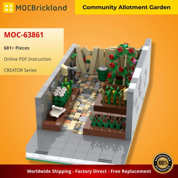 CREATOR MOC 63861 Community Allotment Garden by Marty MOCs MOCBRICKLAND
