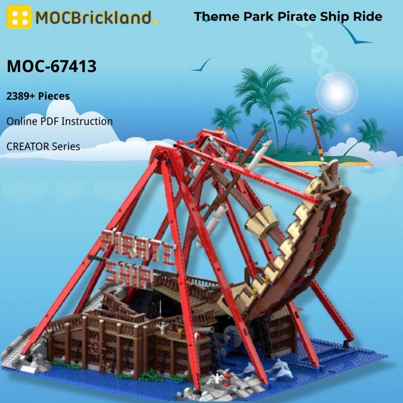 CREATOR MOC 67413 Theme Park Pirate Ship Ride by Gdale MOCBRICKLAND 2 800x800 1