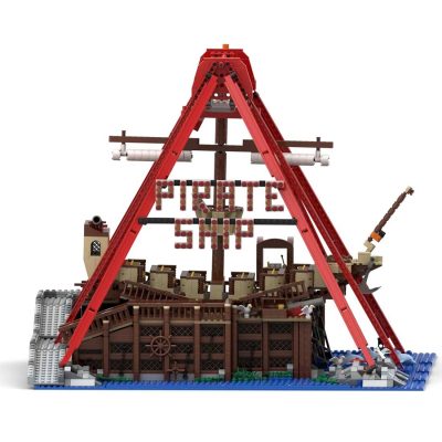 CREATOR MOC 67413 Theme Park Pirate Ship Ride by Gdale MOCBRICKLAND 5