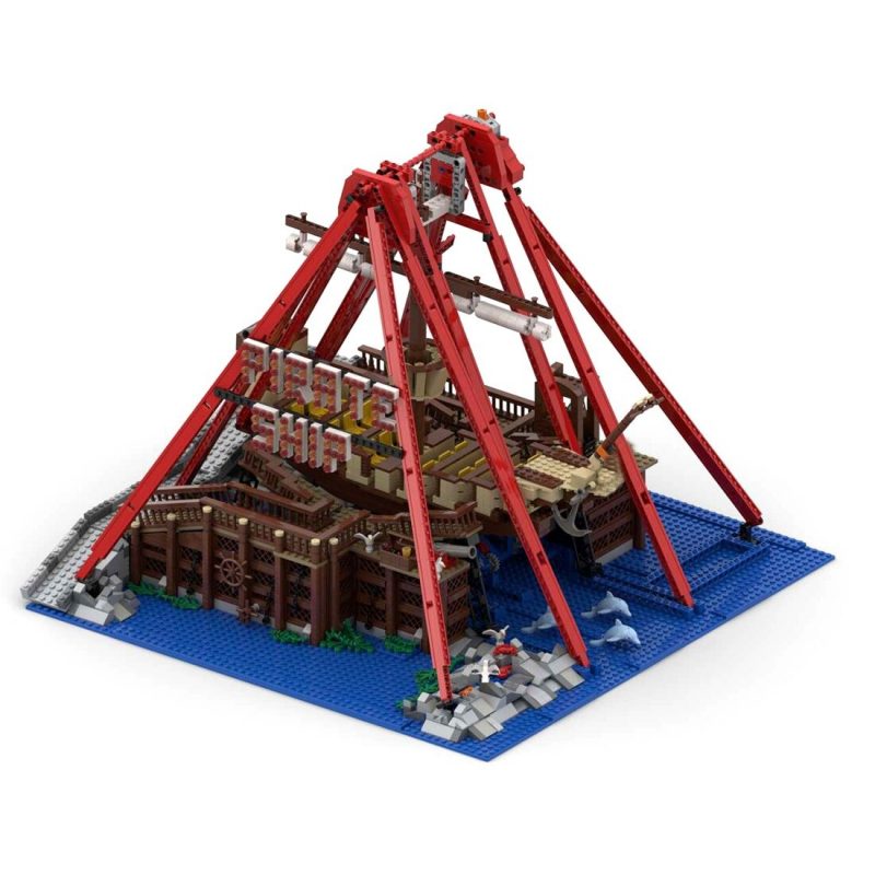 CREATOR MOC 67413 Theme Park Pirate Ship Ride by Gdale MOCBRICKLAND 6 800x800 1